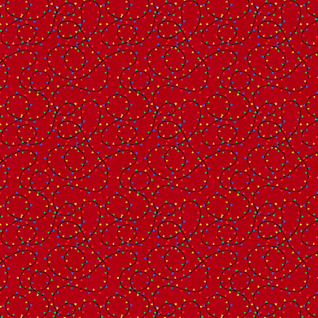 3 Wishes Christmas Lights on Red