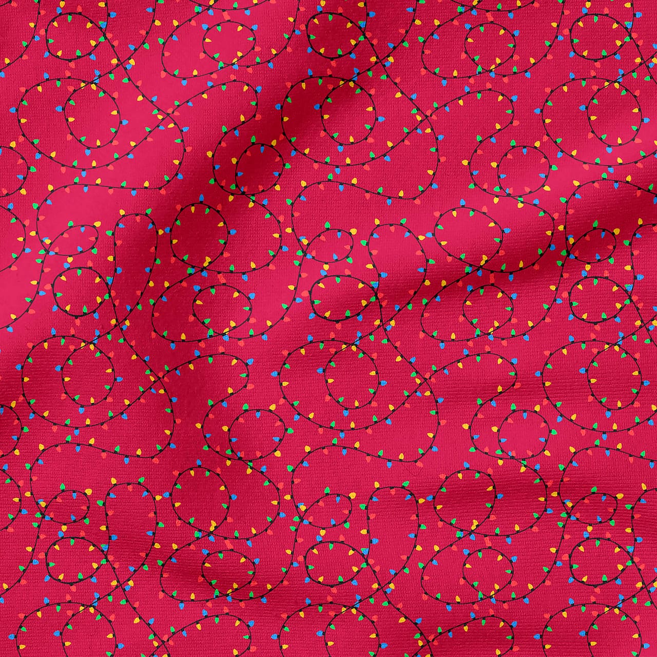 3 Wishes Christmas Lights on Red
