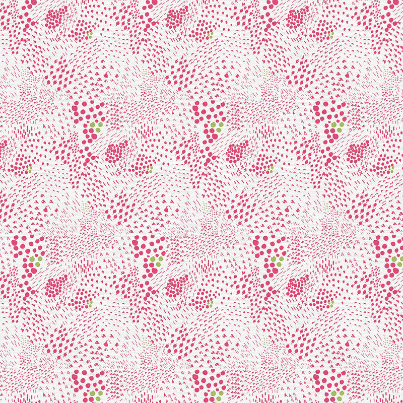 Paintbrush Studio Fabri-Quilt On Your Mark - Florals - White/Pink Blender