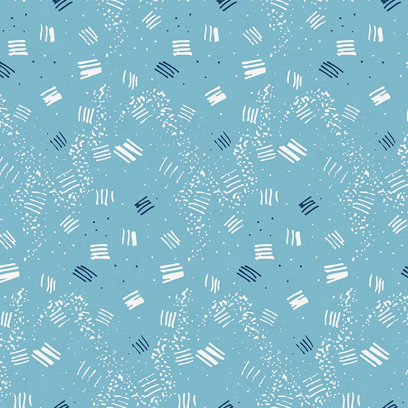 Paintbrush Studio Fabri-Quilt On Your Mark - Scritch - Blue Blender