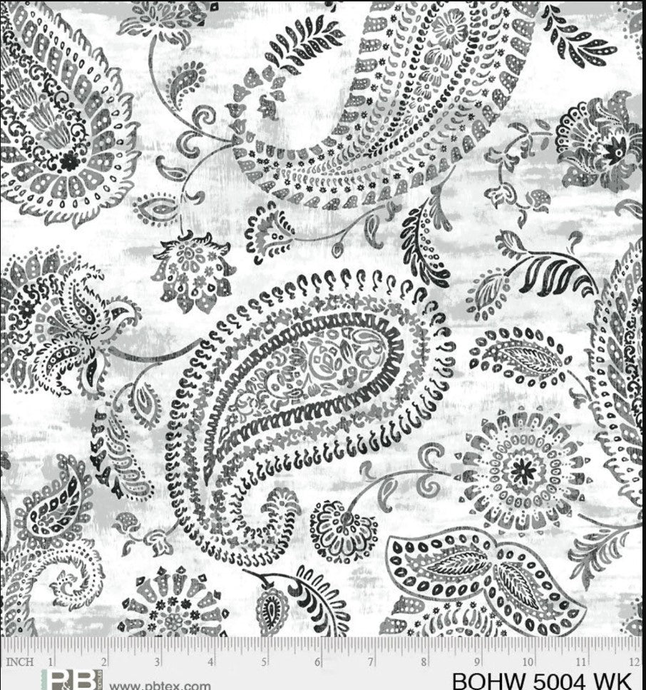 108 Inch Wide P&B Textiles Bohemia Quilt Back Cotton Fabric Extra Wide