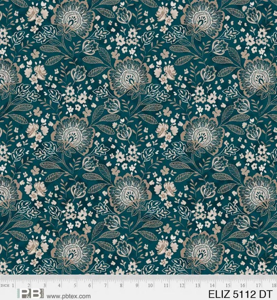 108 Inch Wide P&B Textiles Elizabeth Quilt Back Cotton Fabric Extra Wide