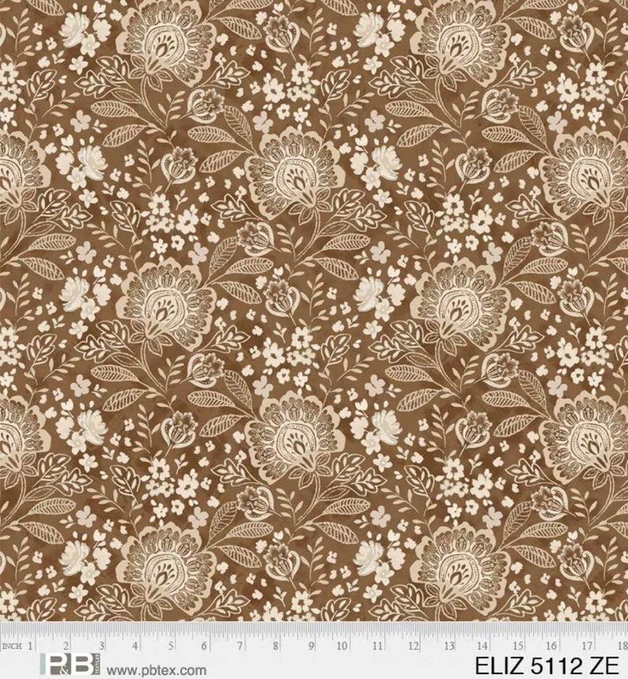 108 Inch Wide P&B Textiles Elizabeth Quilt Back Cotton Fabric Extra Wide