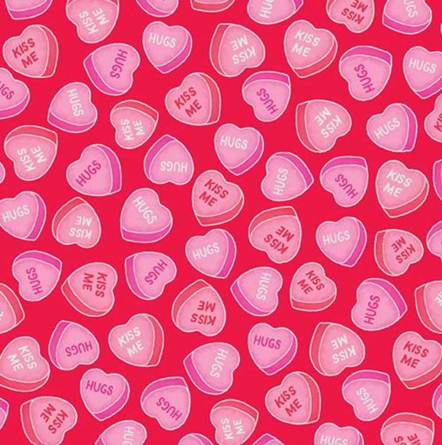 Benartex Hugs and Kisses Collection Price Per Yard 100% Cotton Valentine