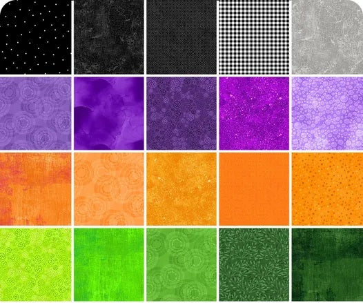 40 2.5 Inch Strips Creeping it Real Basics Wilmington Prints 100% Cotton Halloween