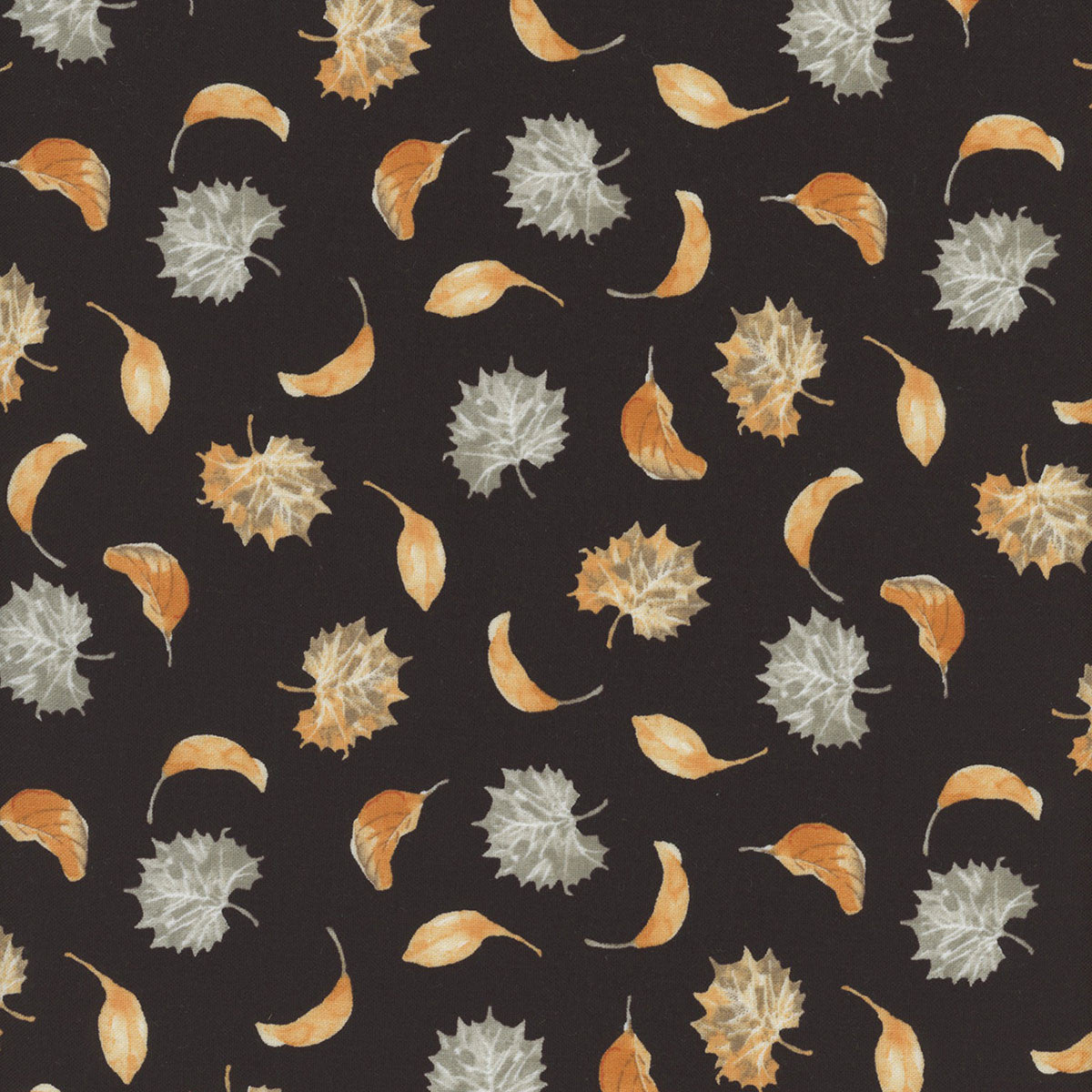 44 x 36 Harvest Classics Tossed Fall Leaves Blank Quilting 100% Cotton Thanksgiving