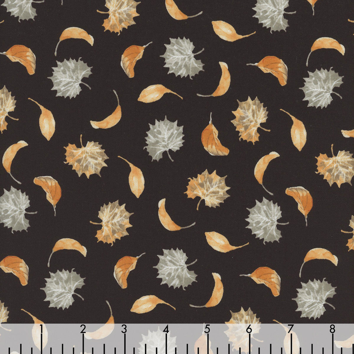44 x 36 Harvest Classics Tossed Fall Leaves Blank Quilting 100% Cotton Thanksgiving