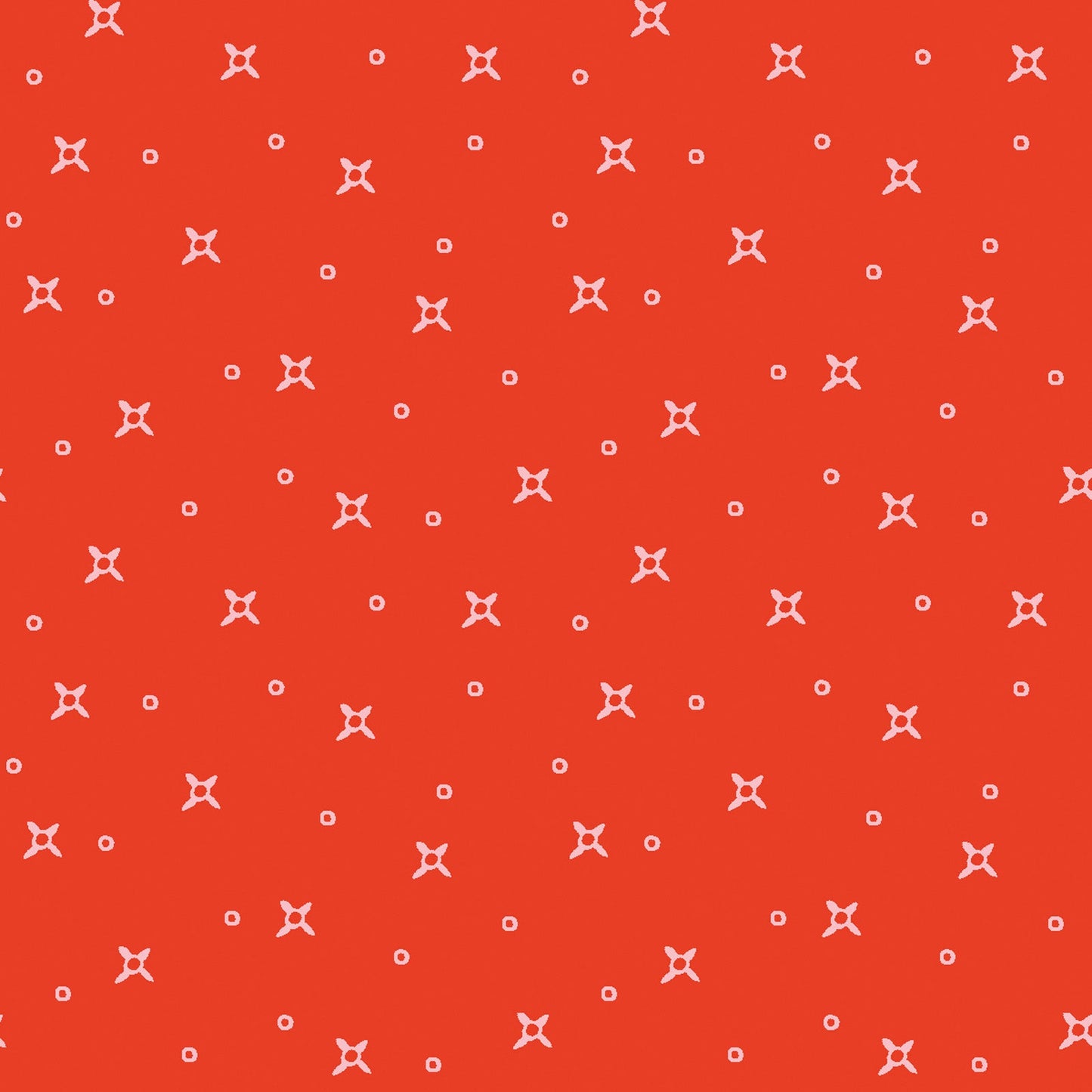 44 x 36 Stars and Dots Red Maywood Studio 100% Cotton All Over Print