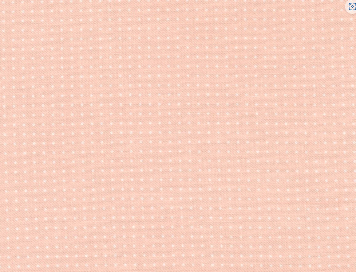 45 x 36 Pin White Dots on Light Pink 100% Cotton Fabric