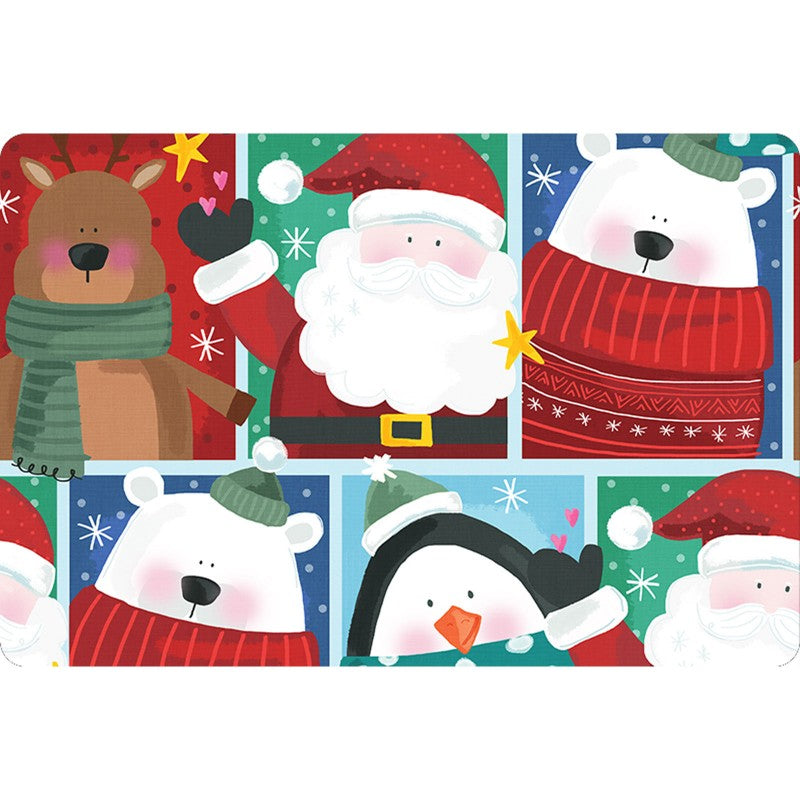 58 x 36 MINKY Xmas Greeting Digital Cuddle® Cardinal Shannon Fabrics Christmas