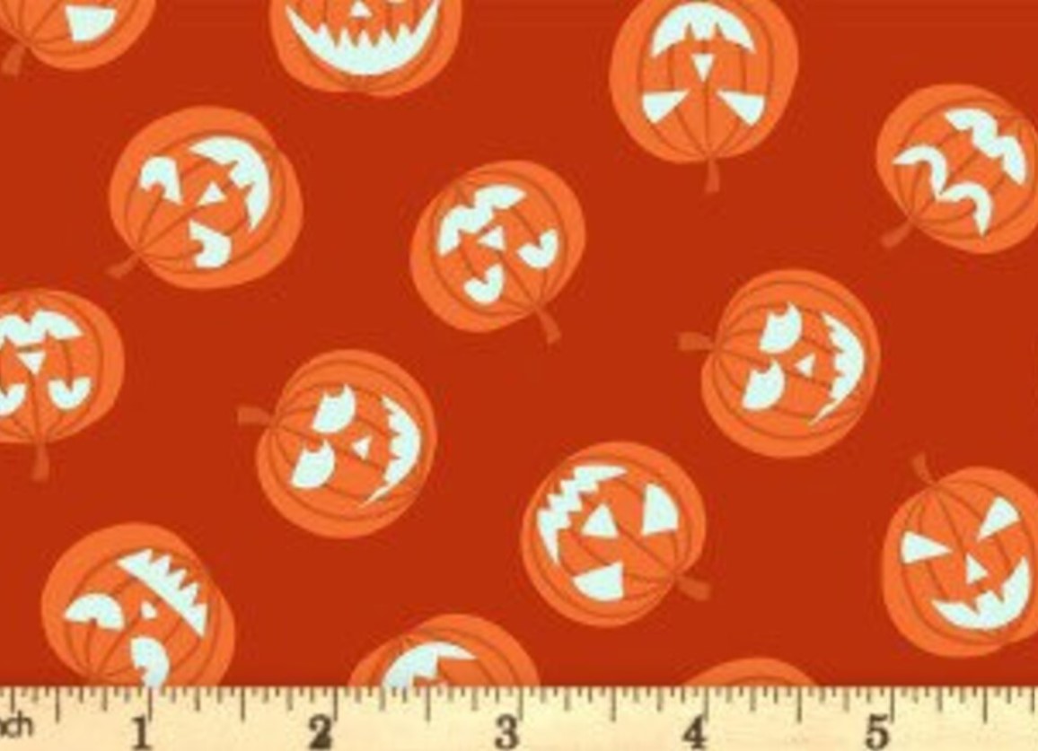 Halloween Glow in the Dark Fabrics by Lewis & Irene 100% Cotton