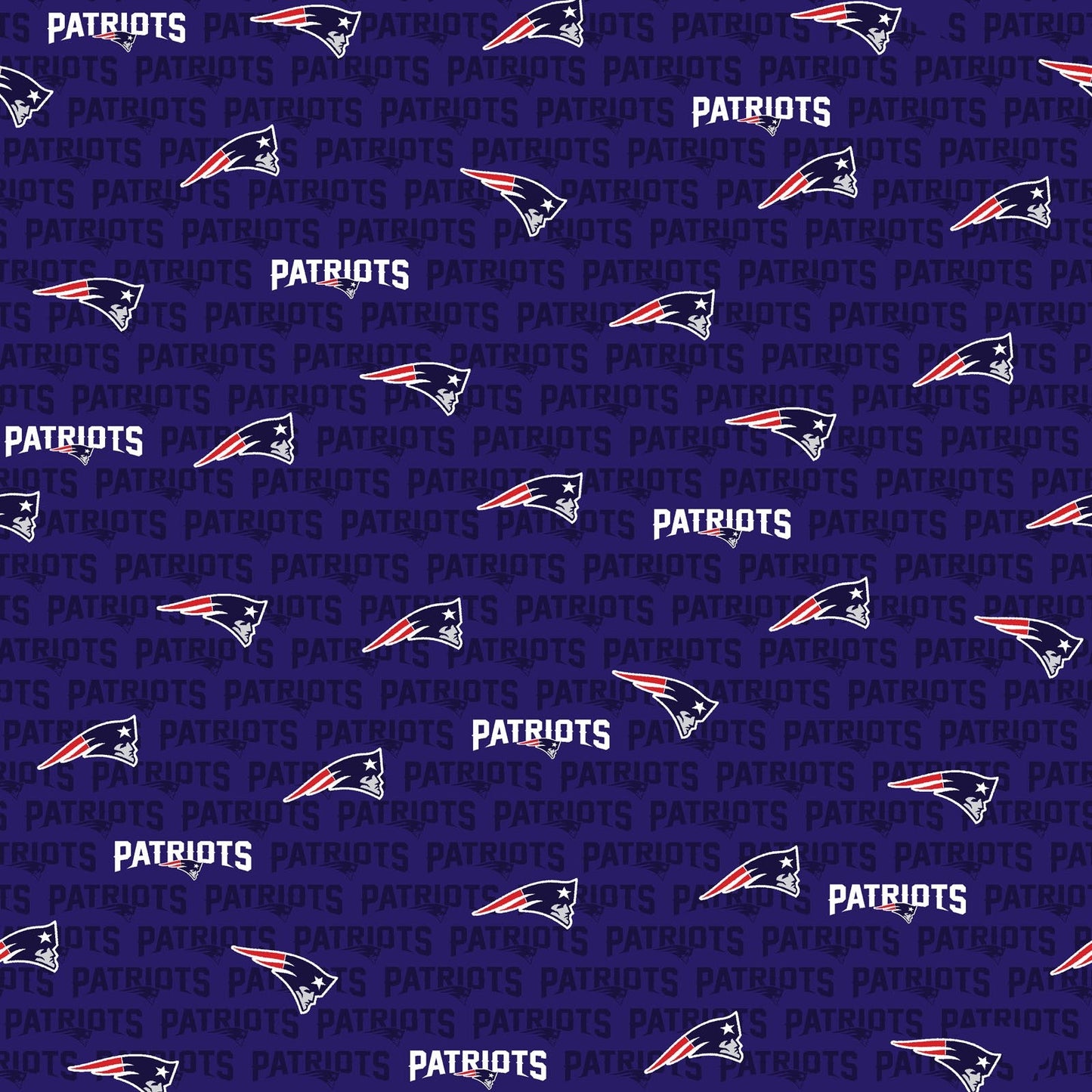 NFL New England Patriots Canvas Duck Fabric 100% Cotton By the Yard 48 Inch