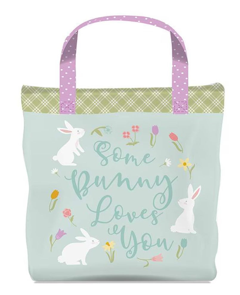 Riley Blake Bunny Trail Home Décor Some Bunny Loves You Bag Banner Panel Easter