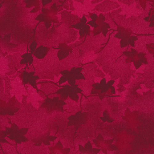 Paintbrush Studio Fabri-Quilt 118 Inch Wide Ivy - Red Quilt Back