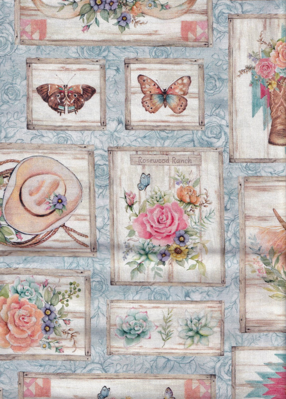 Highland Ranch Cows 7 Piece Fat Quarter Set 18" x 21" Bundle Precut