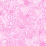 Fabric Traditions Valentine Fairy Swirls Light Pink 100% Cotton Price per Yard