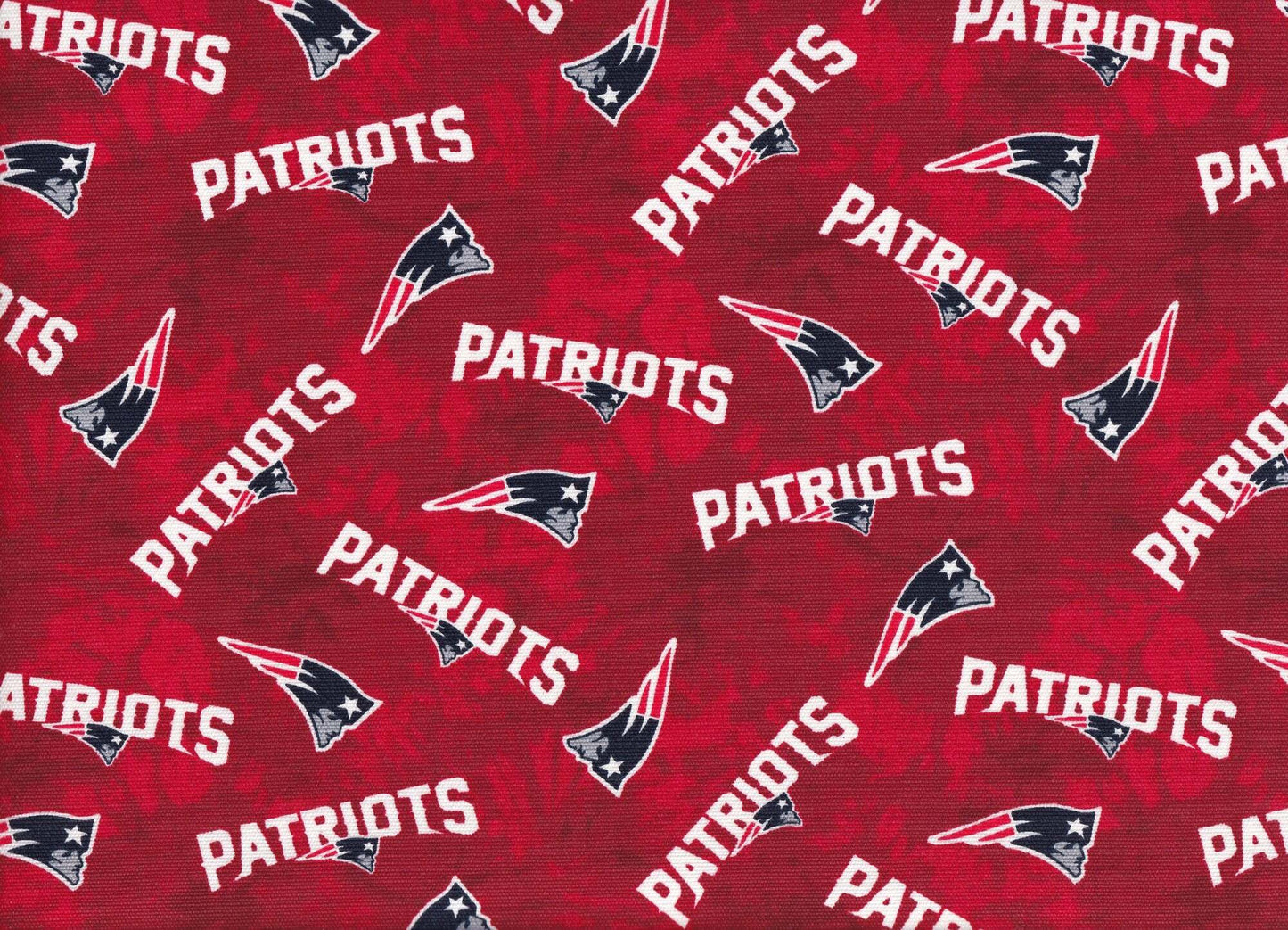 NFL New England Patriots Canvas Duck Fabric 100% Cotton By the Yard 48 Inch