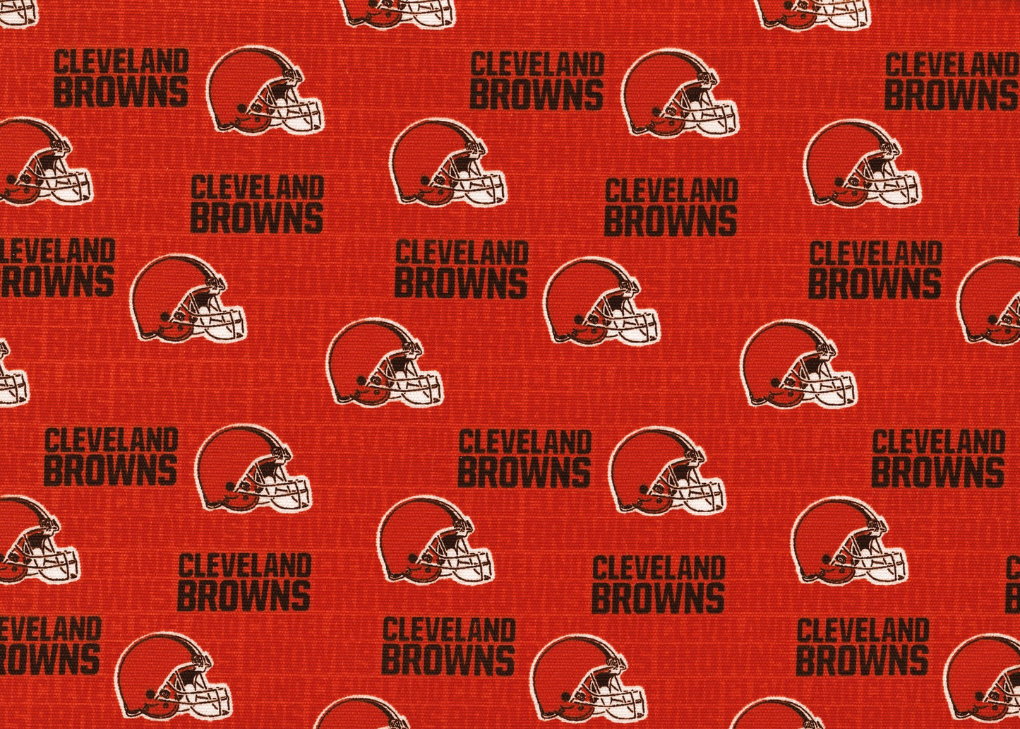 NFL Cleveland Browns Canvas Duck Fabric 100% Cotton By the Yard 48 Inch