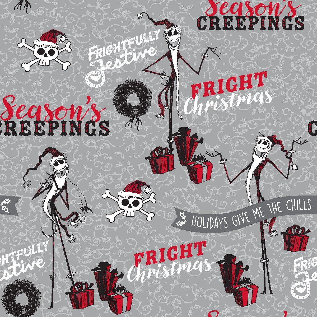 Christmas Nightmare Before Christmas Seasons Creeping 100% Cotton Price per Yard