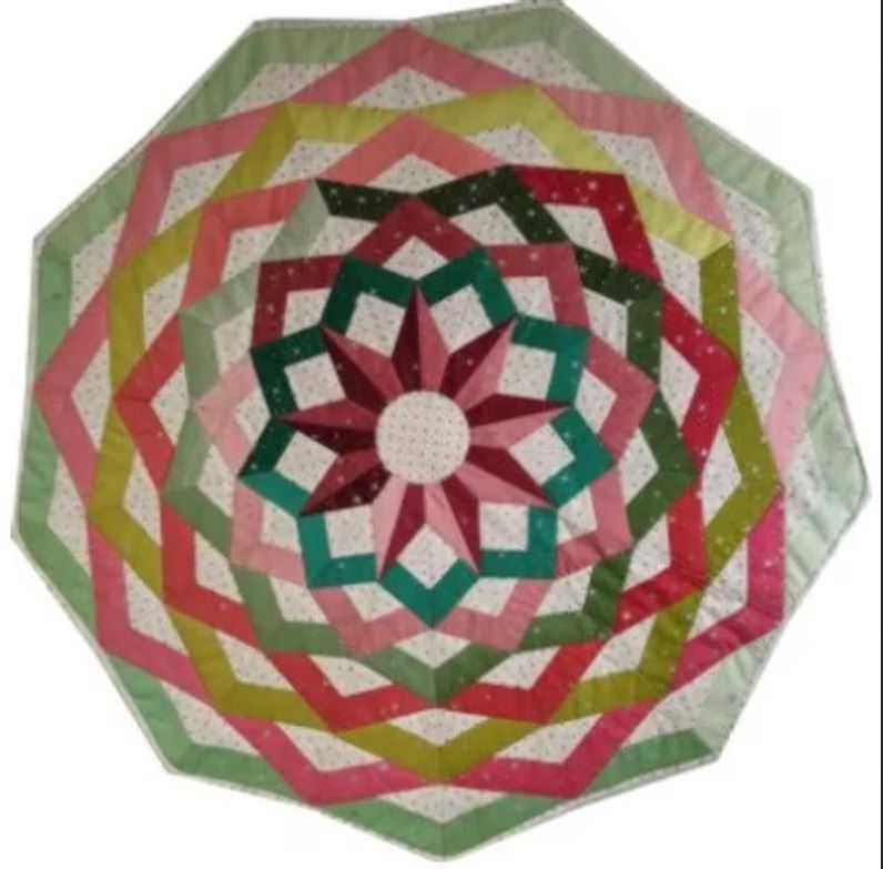 EZ Pattern Preprinted Interfacing 36 Inch Celestial Seasons Table Topper Tree Skirt