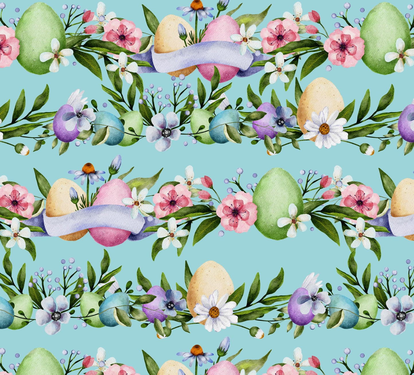 David Textiles Sweet Spring Easter Stripes Blue