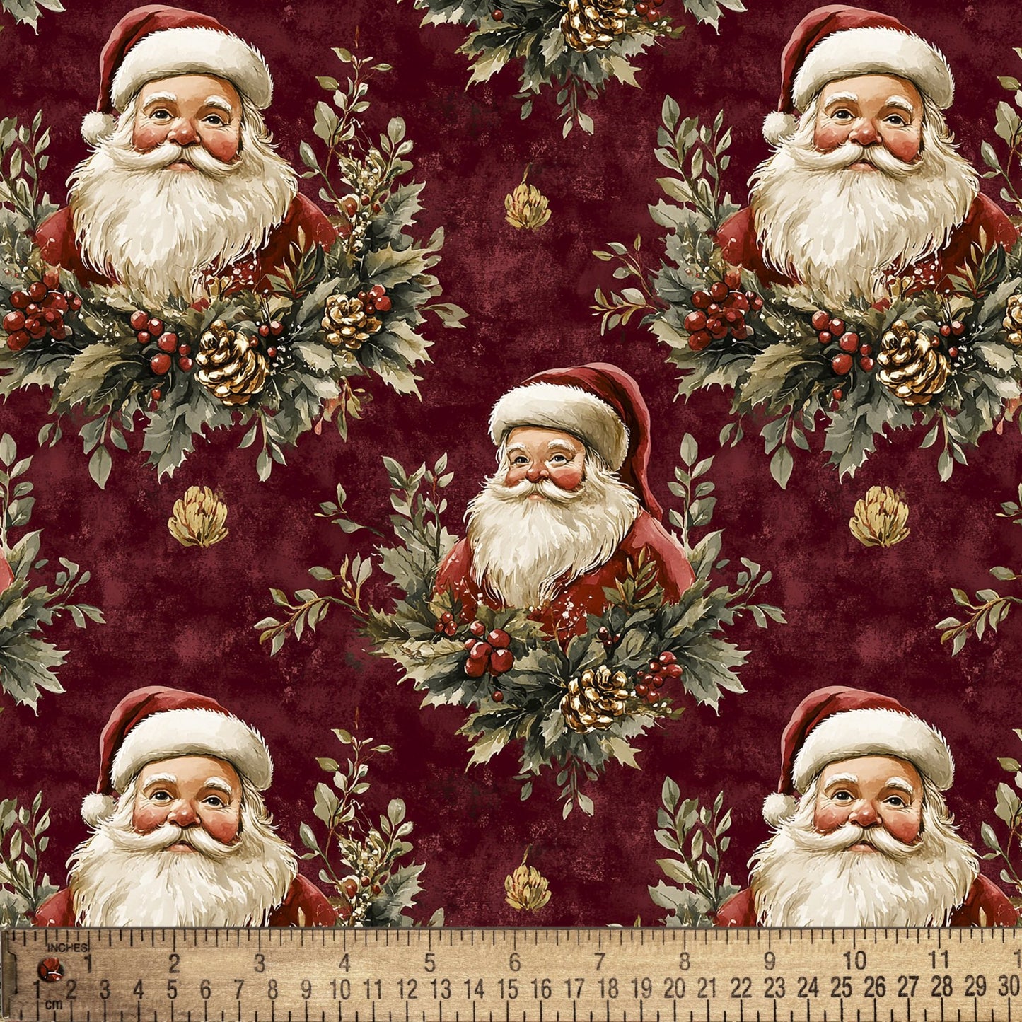 Christmas Classic Santa on Red