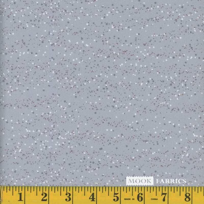 Mook Fabrics Double Faced Prequilted Christmas Baby Animals Gray By the Yard