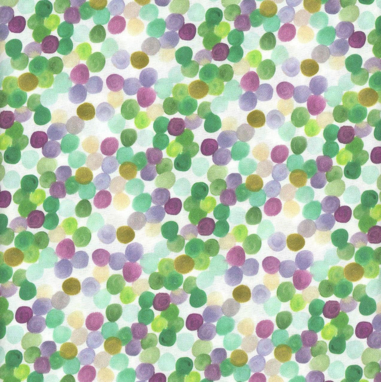 Dear Stella Mardi Gras Sequins 100% Cotton Sold by the Yard