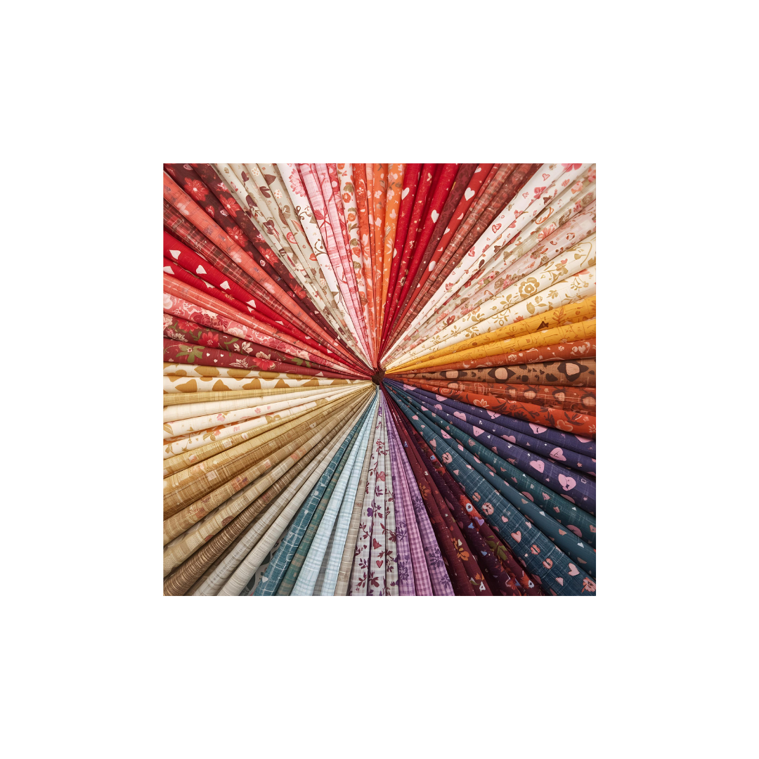 Valentine 8 Piece Fat Quarter Set 18" x 21" Mystery Bundle Precut