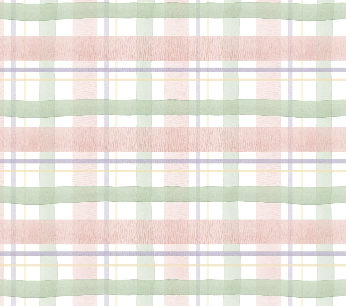 David Textiles Sweet Spring Easter Blooming Plaid