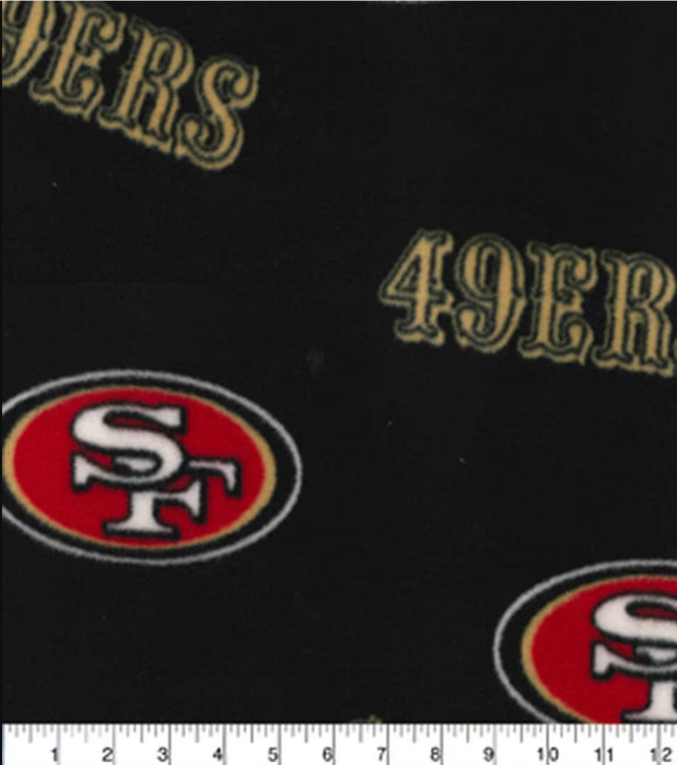 Fabric Traditions Fleece San Francisco 49ers 60 Inch Wide Price per Yard