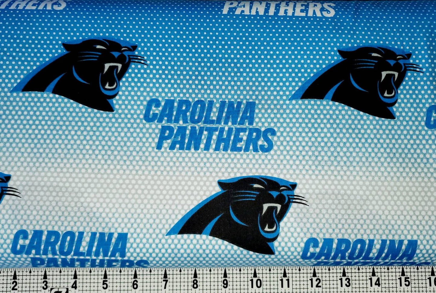 Carolina Panthers Fade 60 Inch Wide 100% Cotton By the Yard
