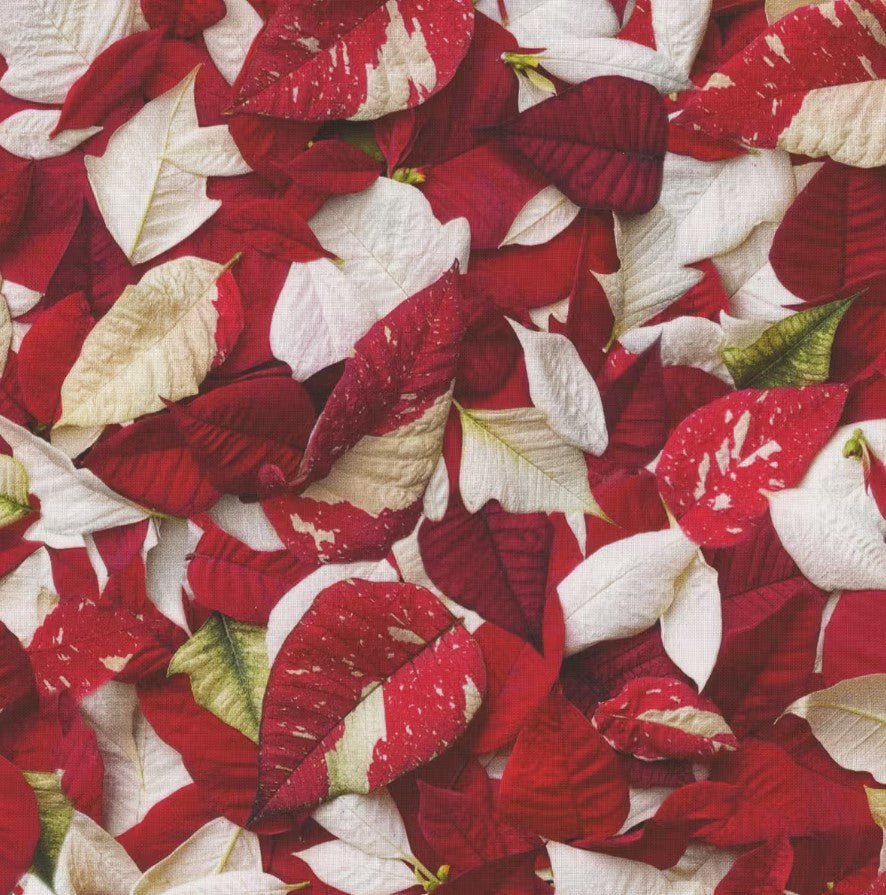 Christmas 7 Piece Fat Quarter Set 18" x 21" Hand Picked Christmas Collection Red Precut