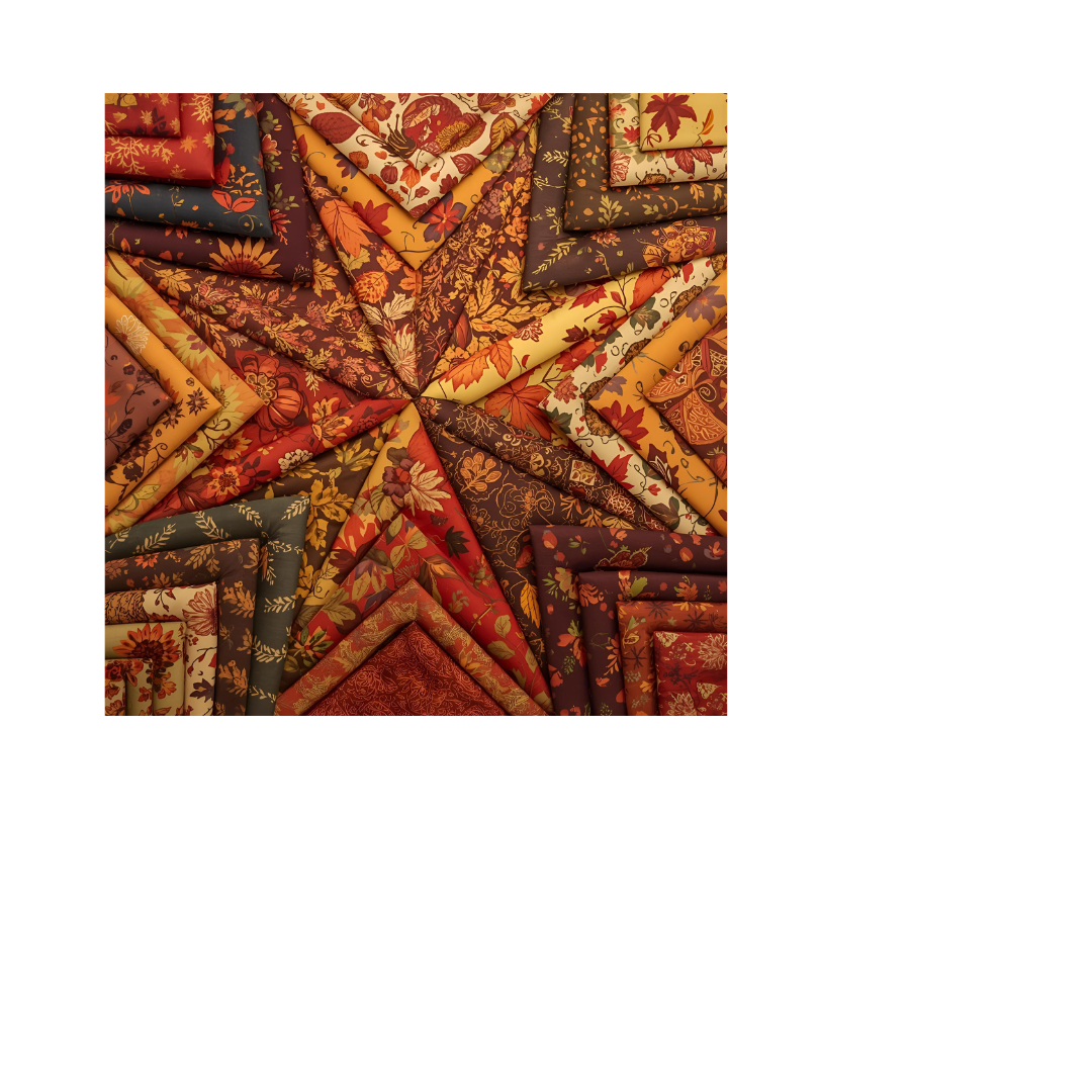 Thanksgiving 8 Piece Fat Quarter Set 18" x 21" Mystery Bundle Precut