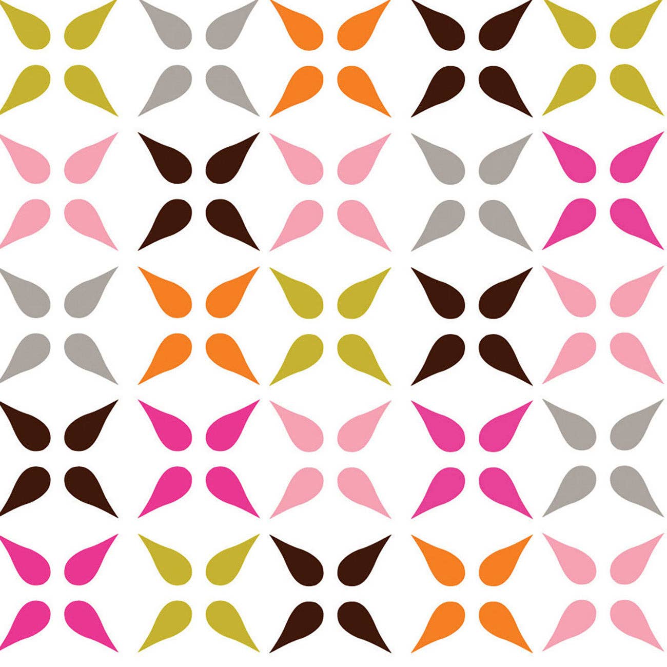45 x 36 Multi colored drops 100% Cotton Fabric All Over Print