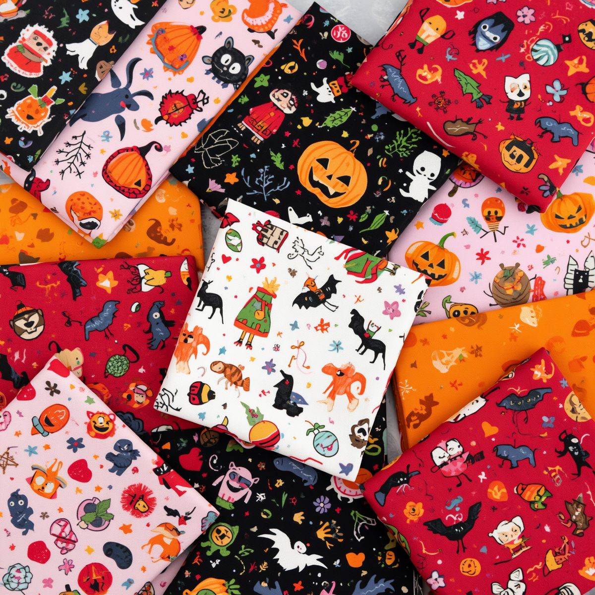 End of Bolt Mystery Fabric Bundle By the Pound Prints will Vary