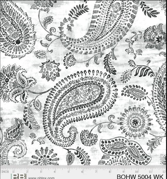 108 Inch Wide P&B Textiles Bohemia Quilt Back Cotton Fabric Extra Wide