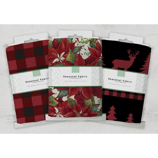 David Textiles Christmas 100% Cotton Precut Fabric Bundles