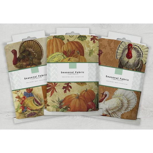 David Textiles Harvest Thanksgiving 100% Cotton Precut Fabric Bundles