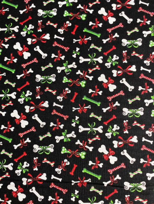 Fabric Traditions Christmas Dog Puppies Puppy 100% Cotton