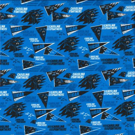 Carolina Panthers Flags 100% Cotton By the Yard