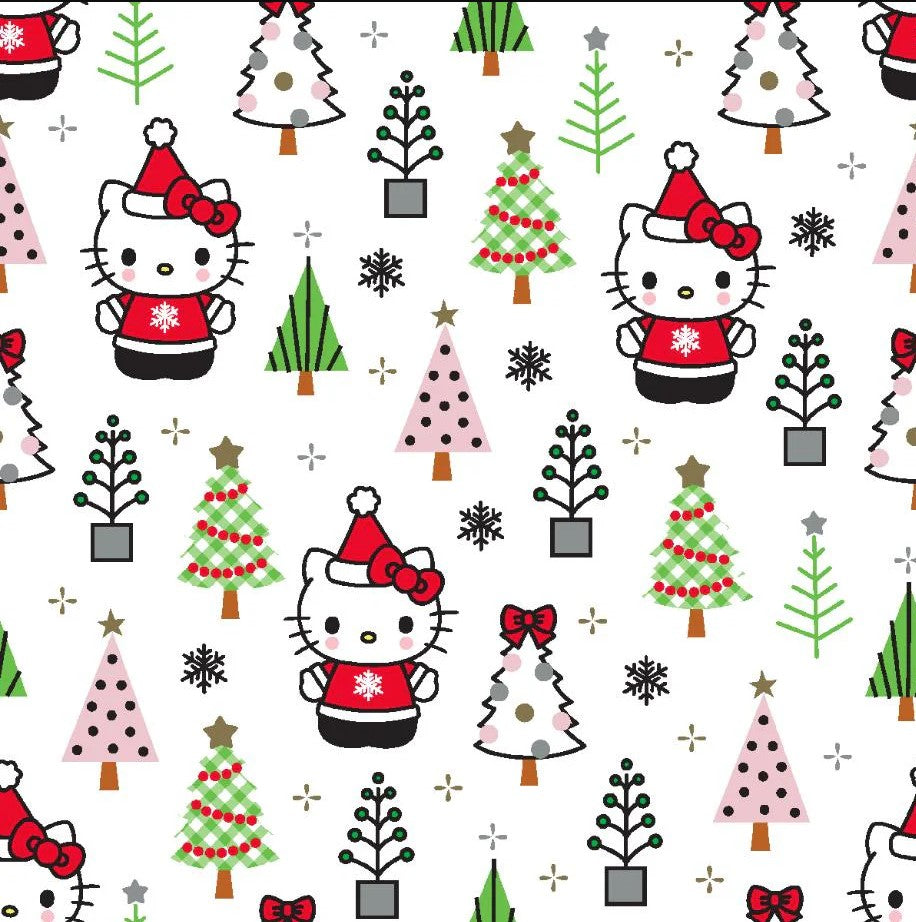 Springs Creative Licensed Hello Kitty Christmas 100% Cotton By the Yard