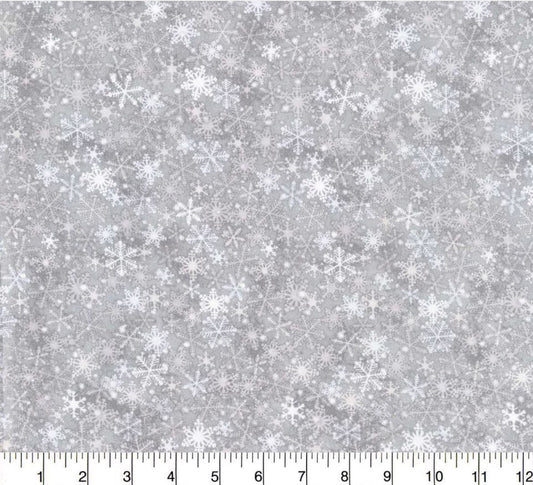 Timeless Treasures Snowflakes Blender Christmas 100% Cotton Fabric