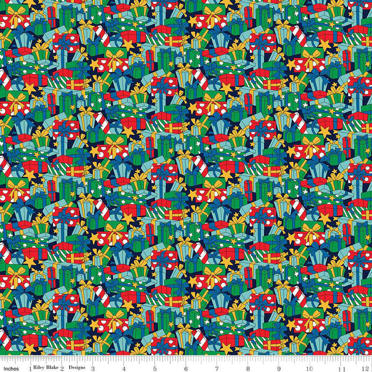 Christmas Deck the Hall Presents Riley Blake 100% Cotton Price Per Yard