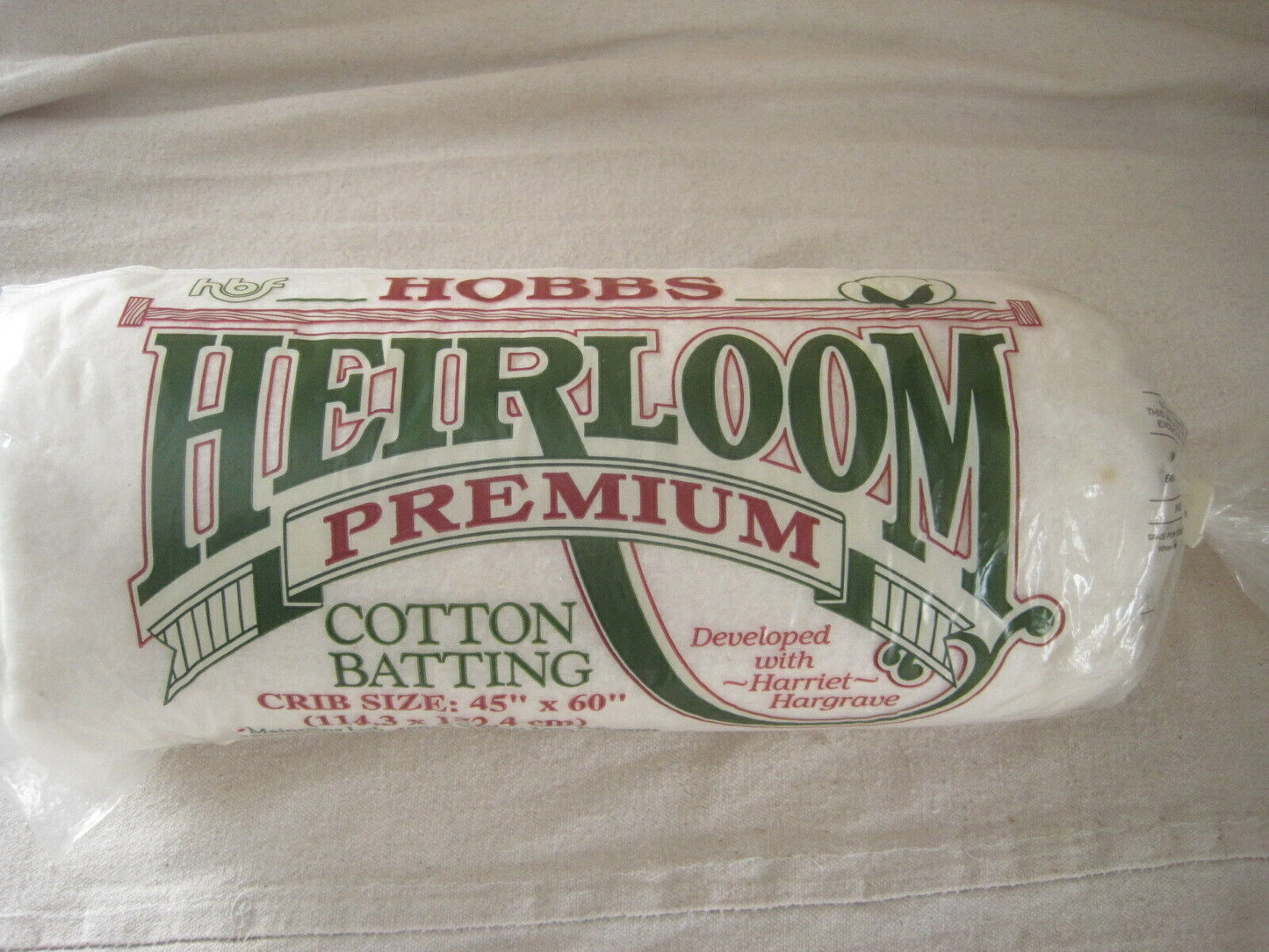 Crib Size 60 x 45 Hobbs Heirloom Premium Batting