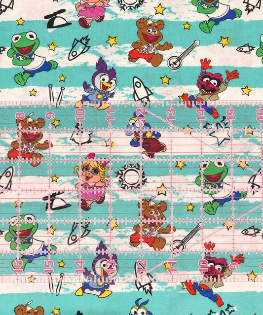 Price Per Yard Muppets Babies Playing Licensed Spring Creatives 100% Cotton Fabric Baby