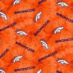 NFL Football Denver Broncos Flannel Print