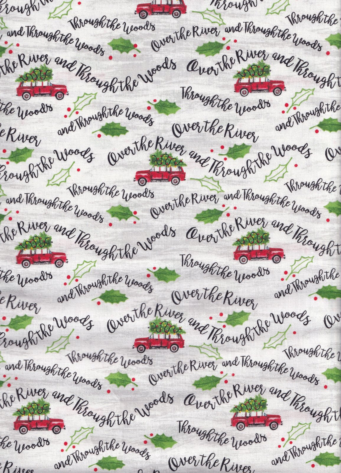 3 Wishes Fabric Christmas Over the River Price per Yard
