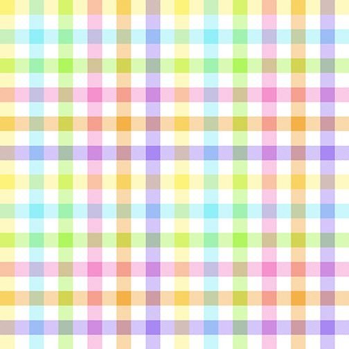 Fabric Traditions Easter Pastel Plaid Glitter 100% Cotton By the yard