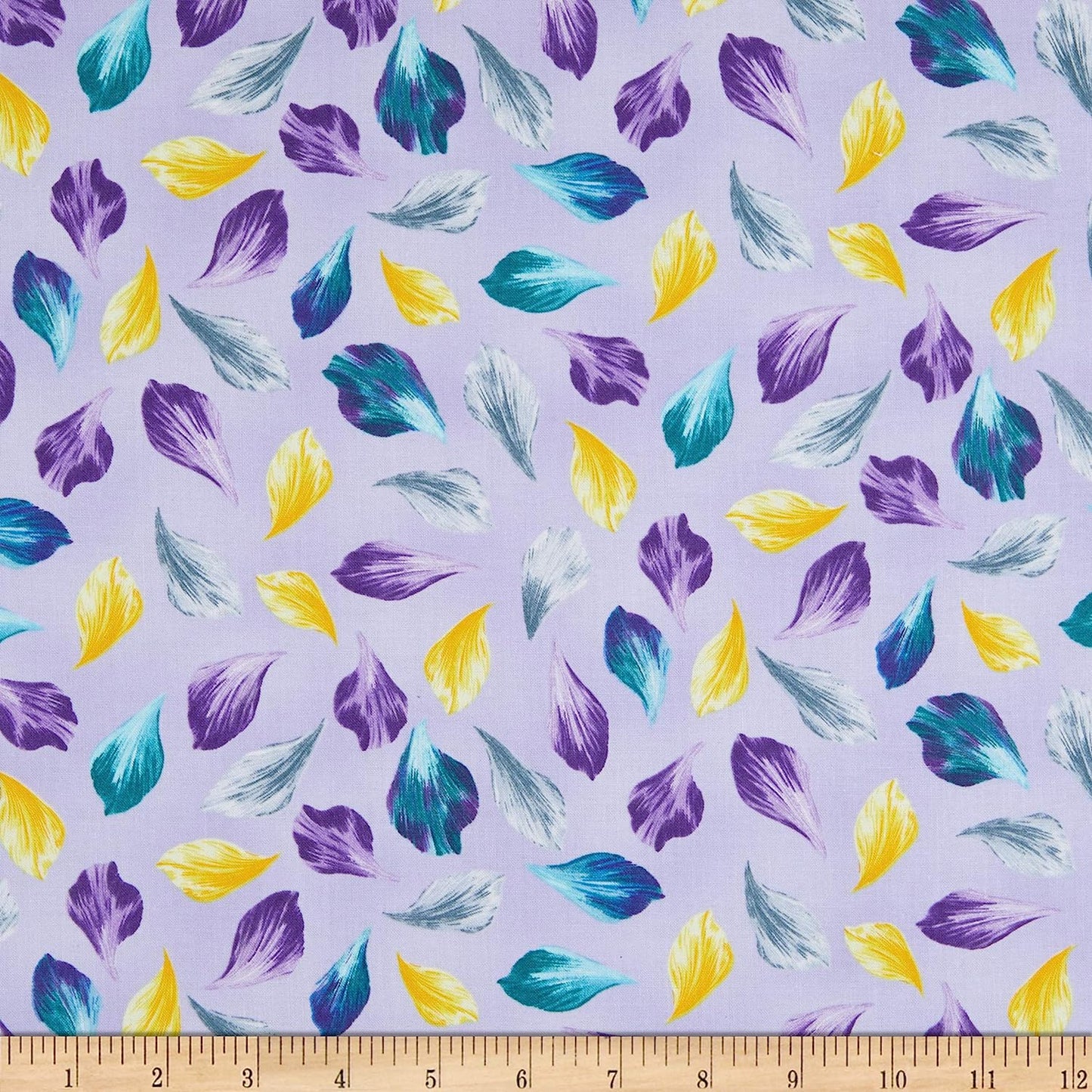 44 x 36 Petals Lilac Purple 100% Cotton Benartex All Over Print